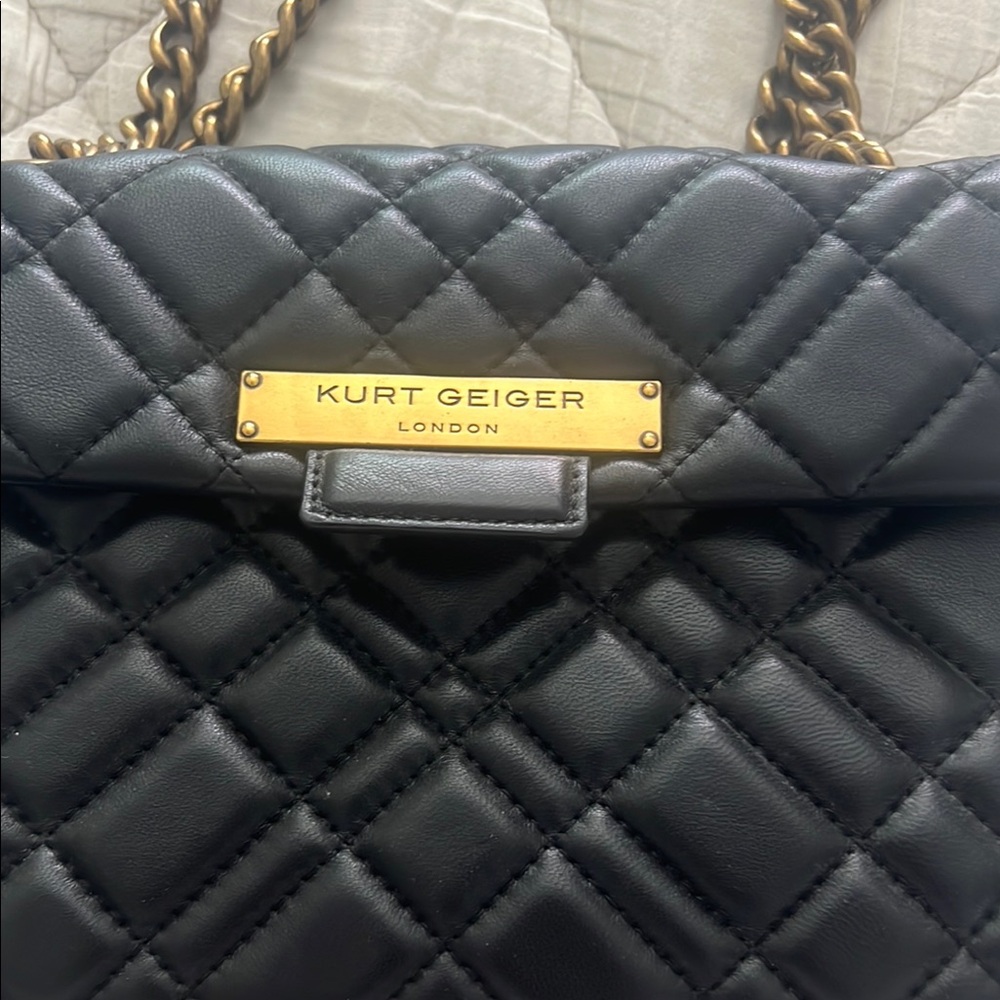Kurt Geiger Black Quilted Women's Bag